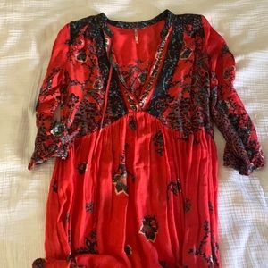 Free People Red Dress